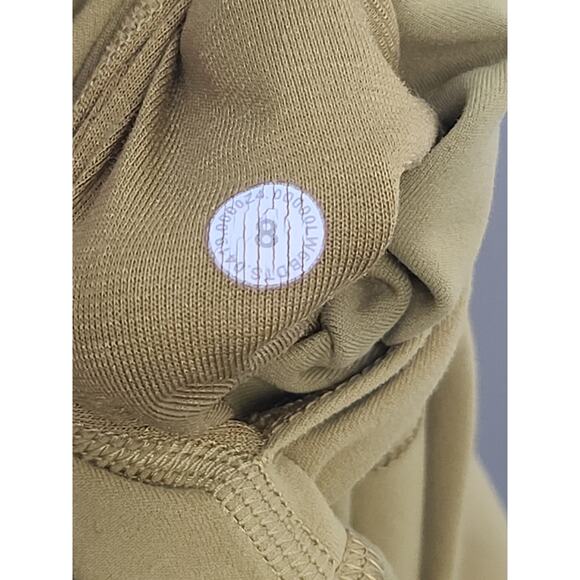 Lululemon Align Crop High-Rise 21" Grape Leaf Yellow Size 8 GUC Nulu - Picture 4 of 4